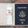 Leather Passport holder - distressed leather - 010126