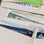Distressed leather long wallet - 010128