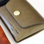 leather snap wallet - 010133