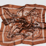 4 SILK SCARVES - WARM COLORS