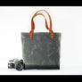 waxed heavy canvas tote bag - made in USA - UTILITY TOTE