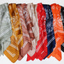 8 COLOR SILK SCARVES