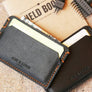 Slim card holder - Horween leather - 010118