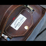 Zippered Oiled Leather Toiletry bag - cosmetic bag - travel bag by AlexMLynch - made in USA