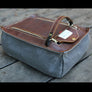 Zippered Oiled Leather Toiletry bag - cosmetic bag - travel bag by AlexMLynch - made in USA