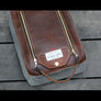 Zippered Oiled Leather Toiletry bag - cosmetic bag - travel bag by AlexMLynch - made in USA