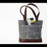 WAXED CANVAS TOTE BAG #010052