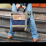 WAXED CANVAS FOLD OVER TOTE #010053