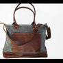 LARGE ZIPPERED TOTE BAG #010057