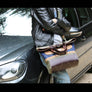 WAXED CANVAS FOLD OVER TOTE #010053