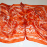 4 SILK SCARVES - WARM COLORS