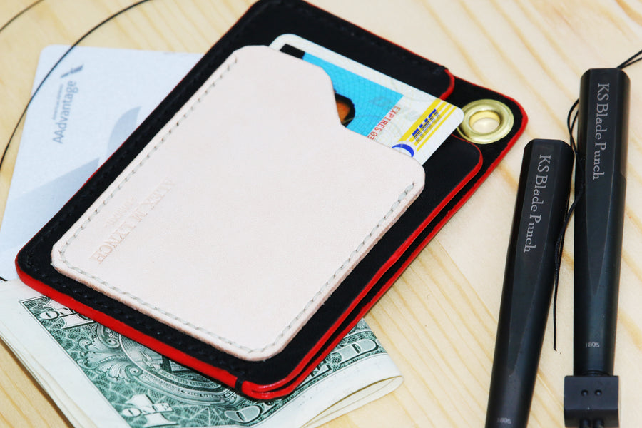 Card holder - Horween leather - 010123