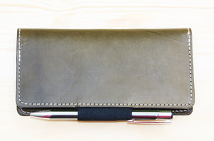 Wickett and Craig Leather checkbook wallet - 010124