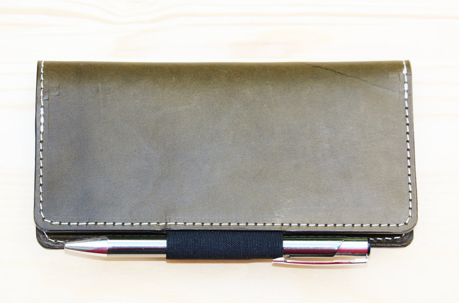 Wickett and Craig Leather checkbook wallet - 010124