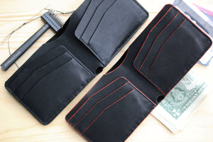 Leather wallet  HORWEEN Veg tanned Leather - 010129