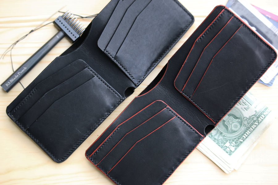 Leather wallet  HORWEEN Veg tanned Leather - 010129