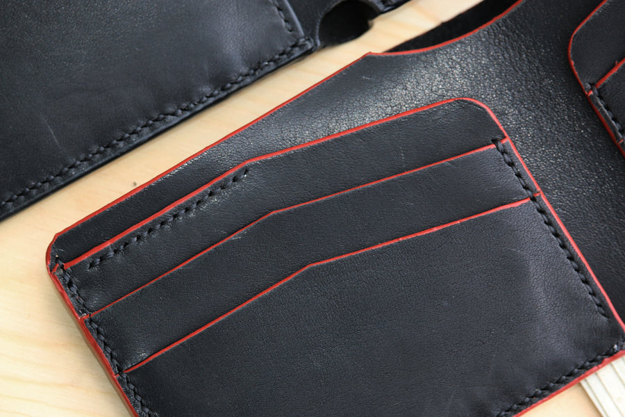 Leather wallet  HORWEEN Veg tanned Leather - 010129