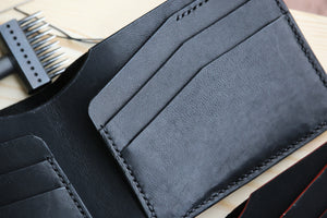Leather wallet  HORWEEN Veg tanned Leather - 010129