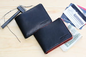 Leather wallet  HORWEEN Veg tanned Leather - 010129