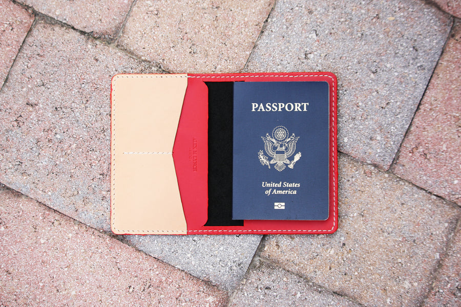 Leather Passport holder - 010131