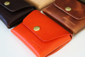 leather snap wallet - 010133