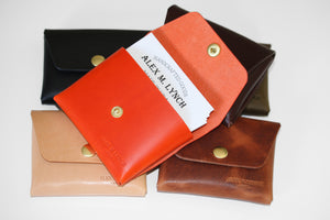 leather snap wallet - 010133