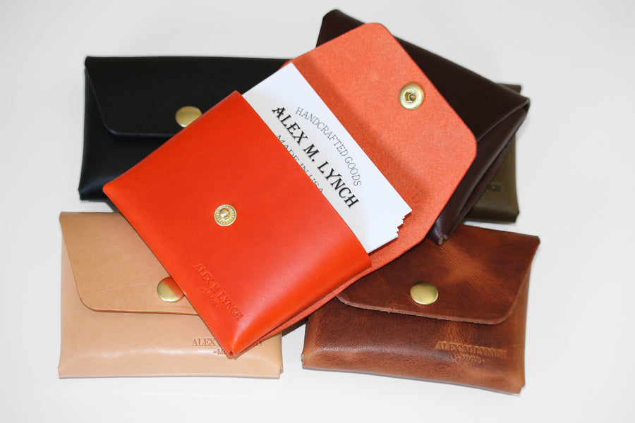 leather snap wallet - 010133