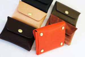 leather snap wallet - 010133