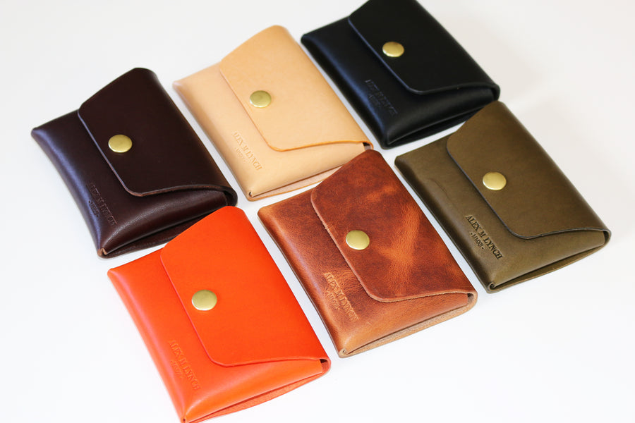 leather snap wallet - 010133