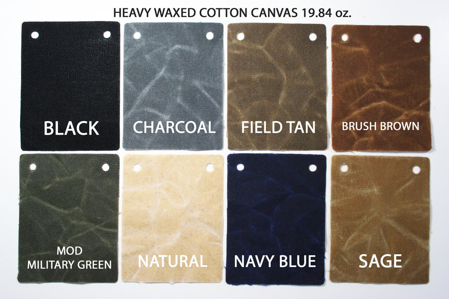 waxed heavy canvas tote bag - made in USA - UTILITY TOTE