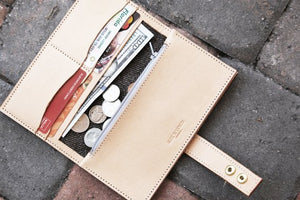 Natural leather wallet - 010109