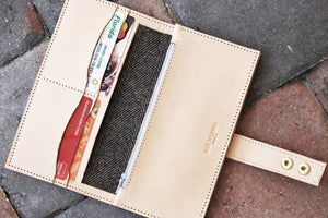 Natural leather wallet - 010109