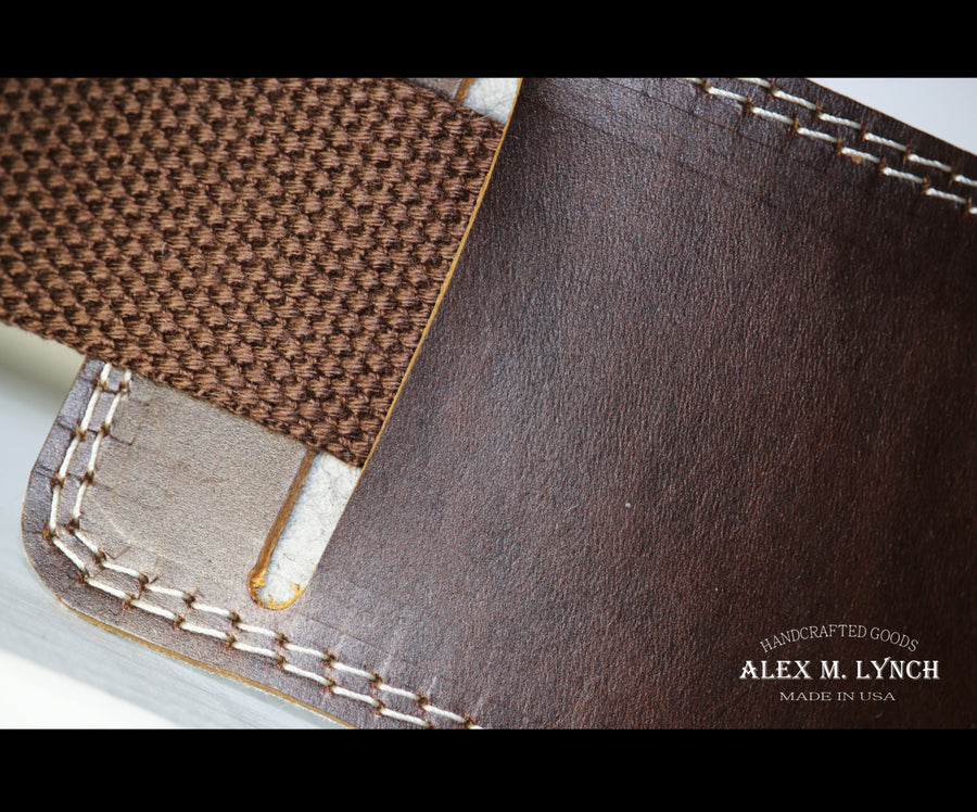 LEATHER AND WOOL SHOULDER STRAP PAD