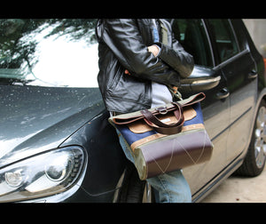 WAXED CANVAS FOLD OVER TOTE #010053