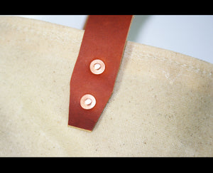 waxed heavy canvas tote bag - made in USA - UTILITY TOTE