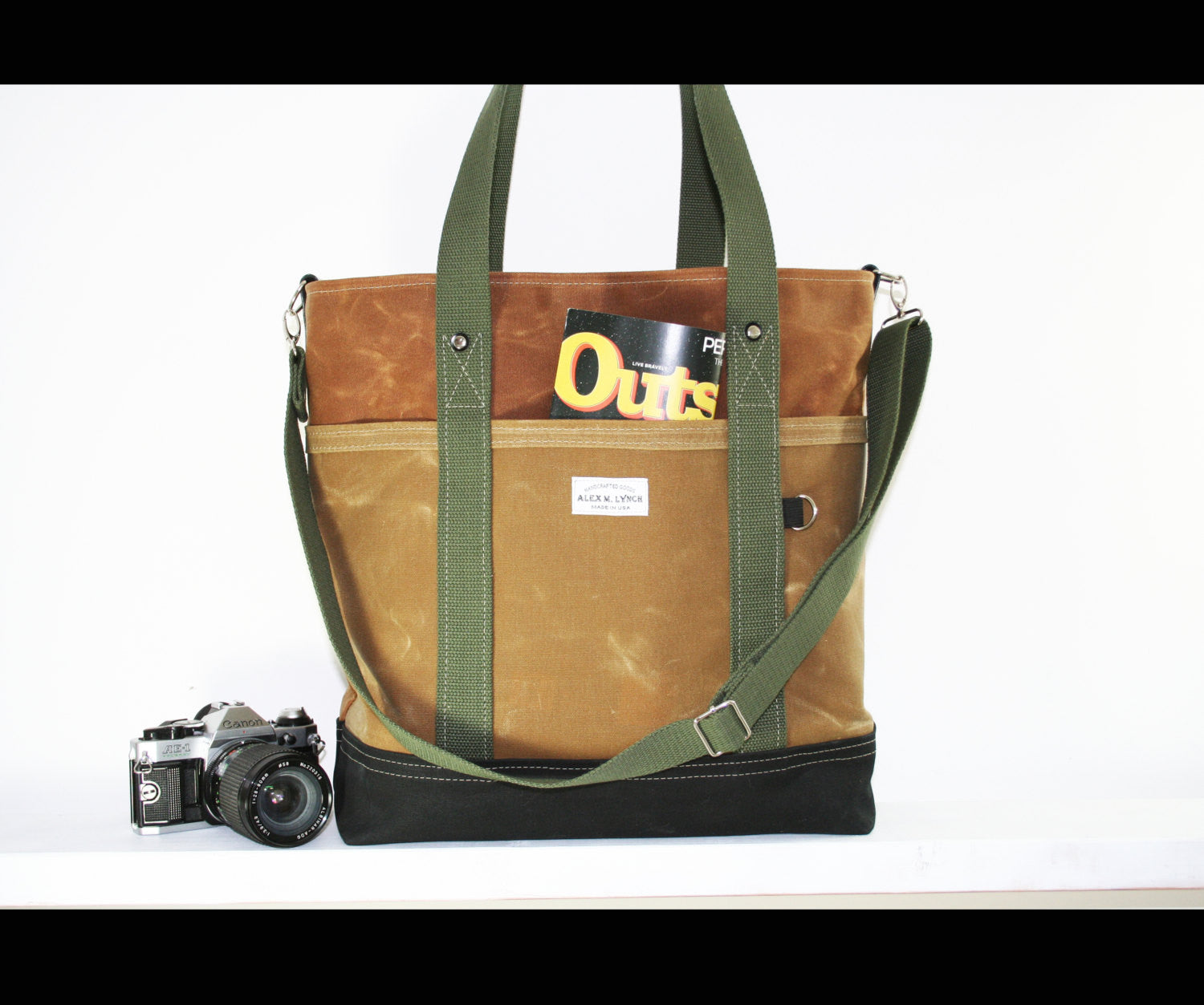 Canvas Tote Bag - Large With Compartments